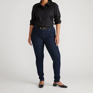NWT - Seine Mid Rise Skinny Jeans 32 Inch - Dark Indigo